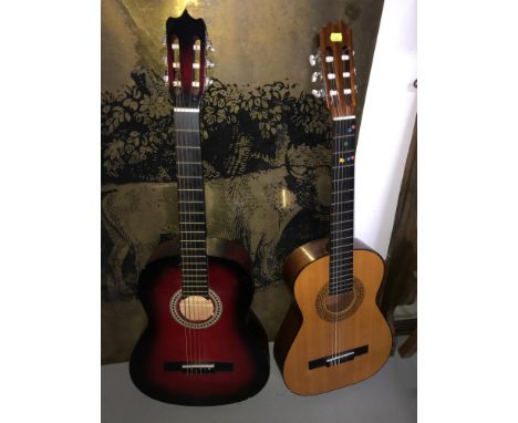 A Lot of two vintage acoustic guitars 