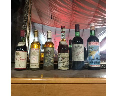 A Collection of 6 vintage wines which include 1928 produce of former imperial vineyards Tokaji Aszul bottling, Villa Antinore
