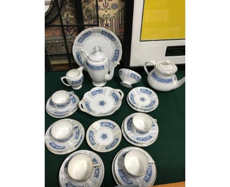 A 23 Piece Coalport part coffee set. "Revelry". Comes with a ridgway tea pot. 