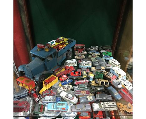 A large collection of vintage Corgi, Dinky and other model cars, Which includes two Spot-On Models &amp; Large blue Tri-Ang W
