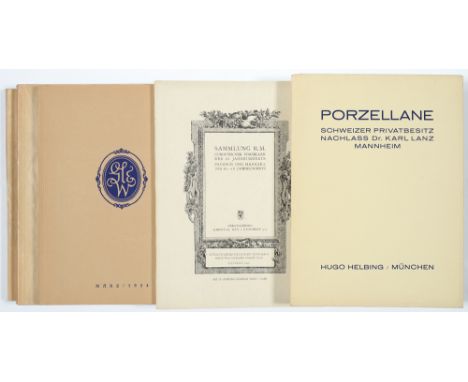 SALE CATALOGUES. EUROPEAN CERAMICS COLLECTIONS&nbsp;&nbsp;comprising Rudolf Stein (Vienna porcelain) 316 lots, prices realise