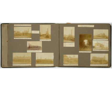 KENNETH A C R&nbsp; NUNN, PHOTOGRAPHER, RAILWAY CENTENARY PHOTOGRAPH ALBUM&nbsp;of 442 mounted albumen prints almost all of l