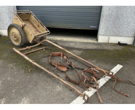 Remorque allemande d infanterie IF8 Infanteriekarren, second modele, caisse datee 1944, fabrication CAN, waffenhamt present. 