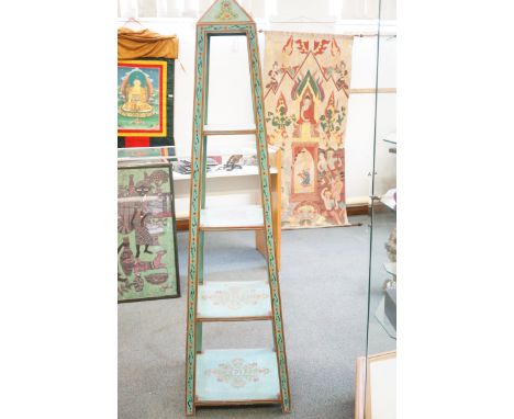 Vintage pyramid shaped shelf Height 175 cm