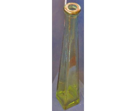 Tapered Antique Green Glass Bottle No card. Nice item.
