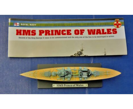 H.M.S. Prince of Wales  Superb scale model.  Atlas Edition by De Agostini of Switzerland.  Mint and boxed, die-cast.