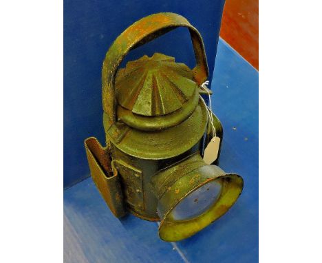 Railway Lamp With the paraffin tank. Sold as seen.