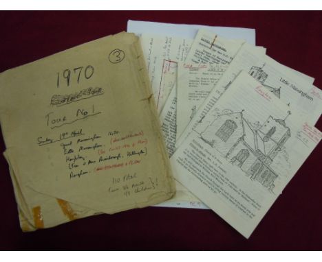 1970 - Norfolk Church Tours Research &amp; Archive Notes - Great Massingham Church, Little Massingham Church, Harpley Church,