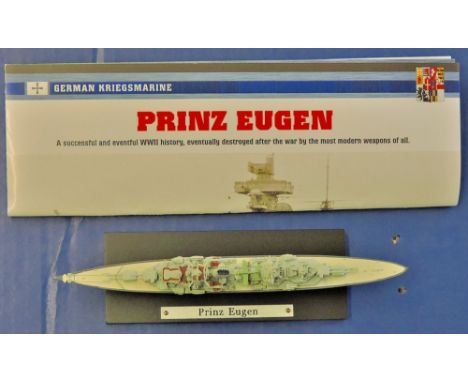 Prinz Eugen - German Navy  Superb scale model.  Atlas Edition by De Agostini of Switzerland.  Mint and boxed, die-cast.