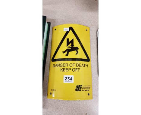 ENAMEL SIGN