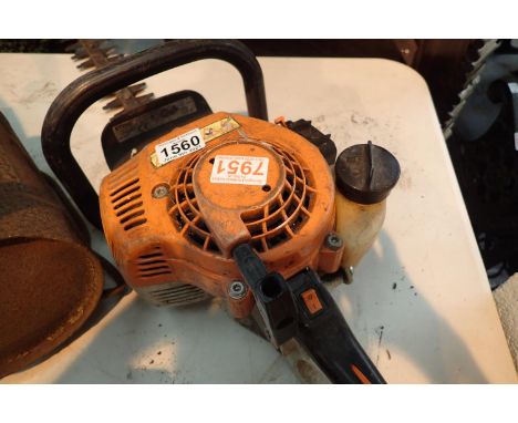 Large petrol engine garden hedge trimmer. Not available for in-house P&amp;P, contact Paul O'Hea at Mailboxes on 01925 659133