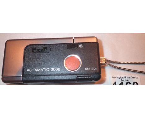 Retro agfamatic 2008 camera with sensor. P&amp;P Group 1 (£14+VAT for the first lot and £1+VAT for subsequent lots) 