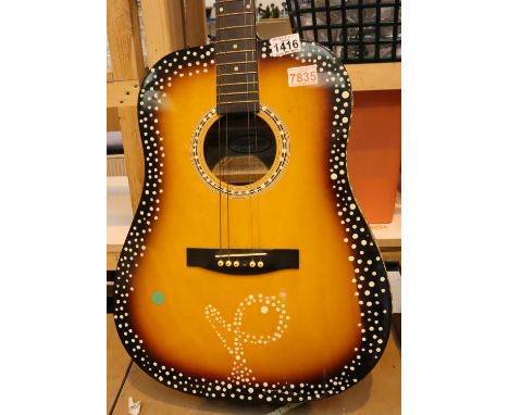 Stagg hand made Western acoustic guitar, model SW201US, serial number 01104. Not available for in-house P&amp;P, contact Paul