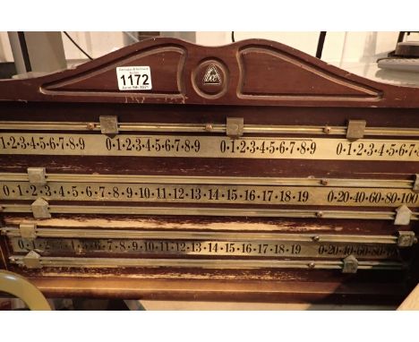 Vintage snooker scoreboard. Not available for in-house P&amp;P, contact Paul O'Hea at Mailboxes on 01925 659133 