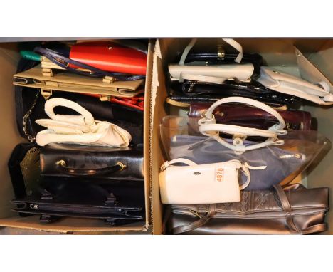 Shelf of ladies handbags. Not available for in-house P&amp;P, contact Paul O'Hea at Mailboxes on 01925 659133 