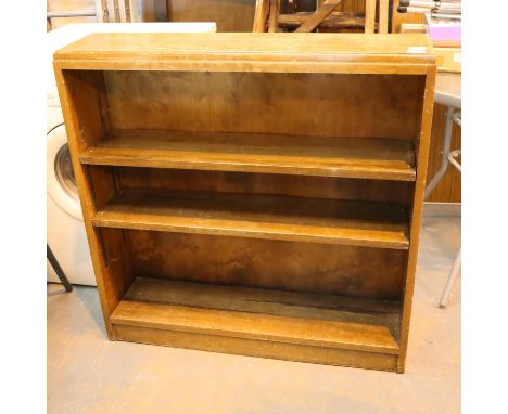 Walnut two shelf bookcase. Not available for in-house P&amp;P, contact Paul O'Hea at Mailboxes on 01925 659133 