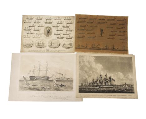 After G H Atkins, "HMS Victory, 104 guns", sepia lithograph published by Newman &amp; Co, 28 x 42cm.  Provenance: Horners, 24