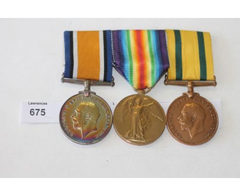 A TFWM GROUP OFFICERS GROUP OF THREE TO THE ROYAL ARTILLERY. A Territorial Force War Medal, British War & Victory Medals, nam