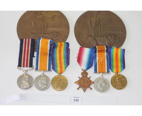 MEDALS TO R ARNEIL MM A CYC CORP & D ARNEIL FIFE RGA-RFC-RAF. A Military Medal named to 204 Pte R Arneil 52/L. LD. Cyc Coy TF