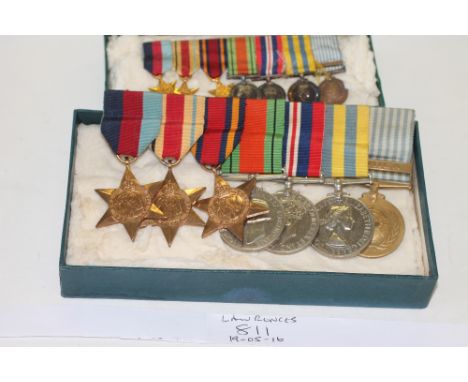 A GROUP OF WW11 MEDALS AND KOREA PAIR TO A MAJOR RASC. 1939/45-Africa and Burma Stars, Defence & War medals, Korea Service Me