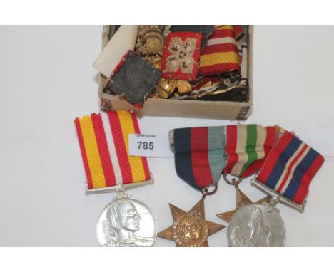 RED CROSS MEDALS & BADGES etc. Two Long & Efficient Service in the Voluntary Medical Services Medals. The first named to E M 