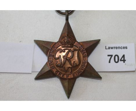 AN AIRCREW EUROPE STAR. A WW11 Aircrew Europe Star, complete with original ribbon. (This lot is sold subject to no return, fo