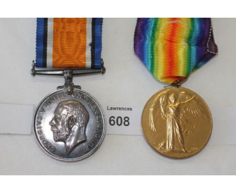 A LANCASHIRE FUSILIERS 18th BATTALION OFFICERS PAIR. British War & VIctory Medals named to Lieut A R C Lloyd-Williams. Lt Llo