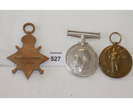 A DURHAM LIGHT INFANTRY OFFICERS TRIO. A 1914/15 Star named to Q M 2/Lt A Rendell DLI. British War & VIctory Medals named to 