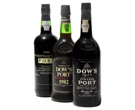 Dow 1977 (1) Dow LBV 1982 Bottled 1988 (1) Warre 1983 Torn label (1) Dow LBV 1986 Bottled 1992 (1) Marks &amp; Spencer LBV 19
