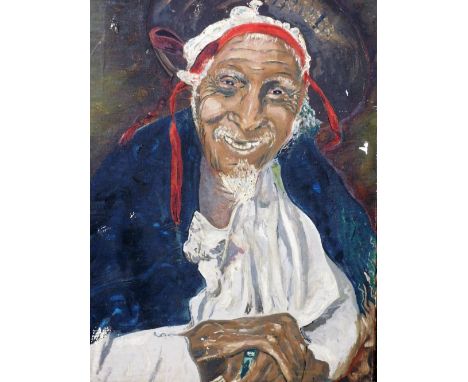 Eastern School. Portrait of a gentleman, oil on canvas, 40cm x 30cm.
