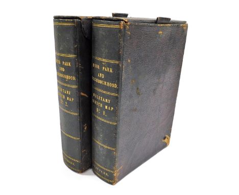 Stanford military sketch maps, Moor Park and Neighbourhood, numbers 1 and 2, finished by the Ordnance Survey, circa 1862, in 