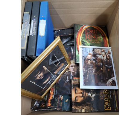 The Lord of the Rings mixed group including: Large Quantity of Trading cards, postcards, T-shirts; plus others; unchecked for
