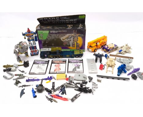 Hasbro Transformers &amp; similar group Including: G1 - Combaticon Leader Onslaught, Good Plus to Excellent, with instruction