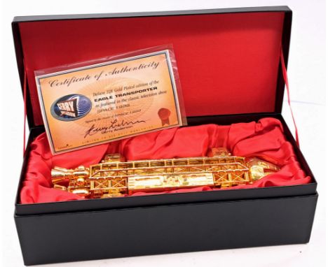Carlton Product Enterprise Gerry Anderson's Space:1999 limited Edition 22 carat Gold Plated Eagle Transporter, Good Plus (are