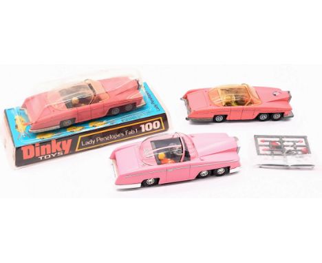 Dinky and Corgi Thunderbirds Lady Penelope's FAB 1 Rolls Royce, one in within reproduction box, Fair Plus to Good; (3).
