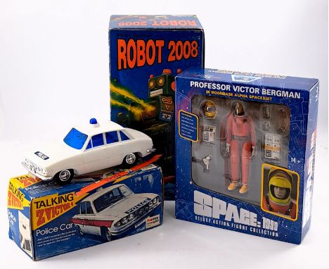 Mixed collectable trio including: (1) Palitoy Talking Z Victor 4 Police Car, battery operated (untested but had clean battery