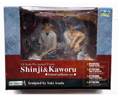 Kotobukiya Neon Genesis Evangelion Shinji &amp; Kaworu figure, 1/8 scale, within Good Plus box, Near Mint.