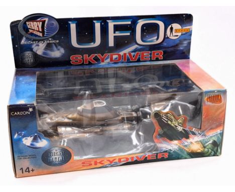 Carlton Product Enterprise Gerry Anderson Die Cast Metal UFO Skydiver, Excellent to Near Mint, within Good (plastic window de