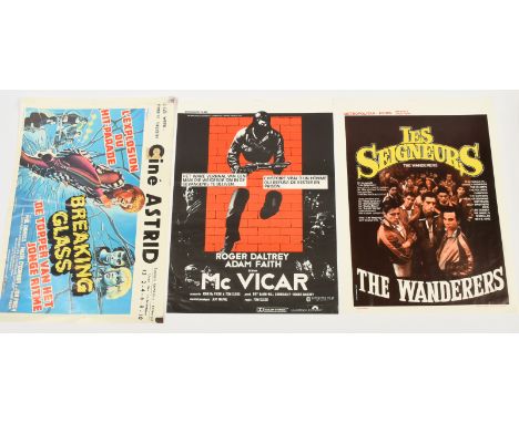 Breaking Glass, The Wanderers and McVicar three x Belgian vintage movie film posters, yellowed, folded, Fair to Good Plus, 14