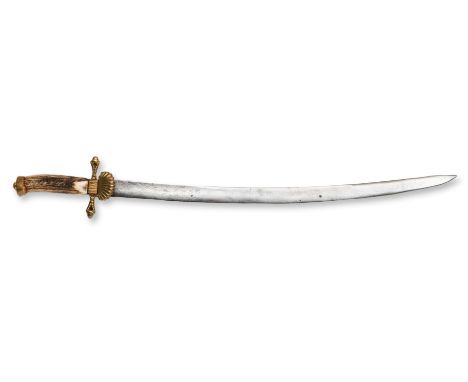 HUNTING FANG WITH PANDUR MOTIFS | CENTRAL EUROPE, CENTRAL EUROPEAN | Country: Central Europe | Date: 18th / 20th century | Ma