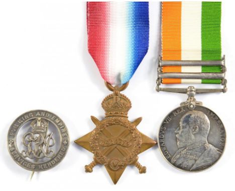 KING'S SOUTH AFRICA MEDAL, TWO CLASPS SOUTH AFRICA 1901 AND SOUTH AFRICA 1902 2642 PTE, T. GREEN LINCOLN REGT, 1914-'15 STAR 