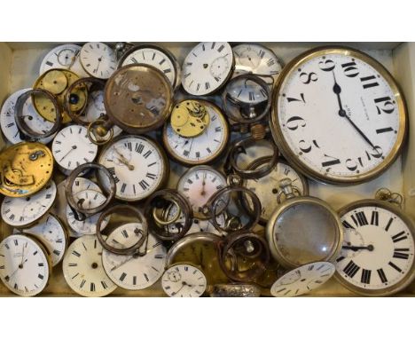 Quantity of vintage pocket watch movements/dials etc   Condition: 