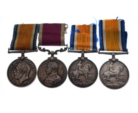 Medals - George V pair comprising: 1914-18 War Medal and Long Service And Good Conduct Medal awarded to Sapper S.F. Munford, 