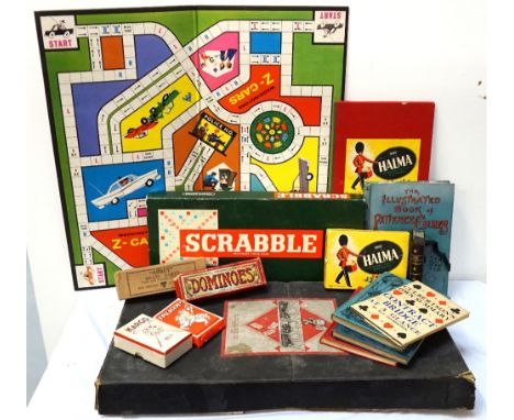 COLLECTION OF VINTAGE CHILDREN'S GAMES AND PLAYTHINGS
including Lego, Scrabble with box, Halma, Z-Cars game board with rules,