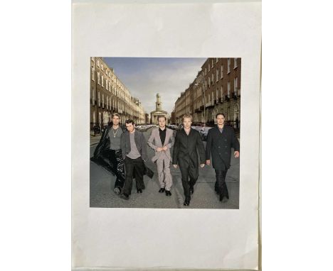 BOYZONE ORIGINAL TRANSPARENCIES AND PRINTS. Images to include: two original 8 x 10 colour transparency of an image depicting 