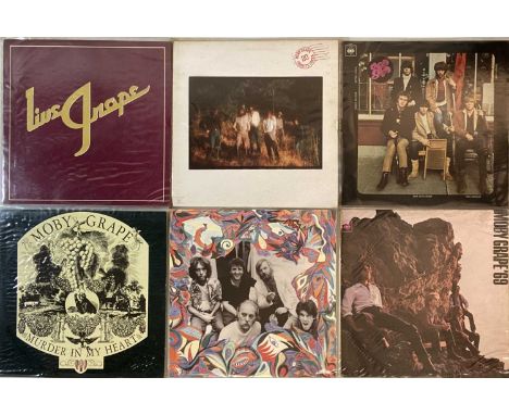 MOBY GRAPE - LP RARITIES. A super pack of 6 LP rarities American psych-pop group Moby Grape. Titles include S/T (BPG 63090, U