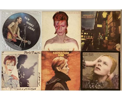 CLASSIC ROCK &amp; POP - LP COLLECTION. A smashing collection of around 60 LPs. Artists/ titles include David Bowie inc Ziggy
