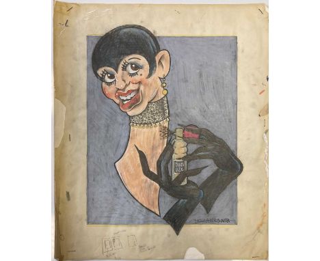 BUSH HOLLYHEAD - LIZA MINELLI ORIGINAL ARTWORK. Collection of work from the studio of Bush Hollyhead, an acclaimed graphic de