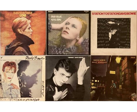 DAVID BOWIE - STUDIO LPs. An excellent pack of 8 studio LPs by David Bowie. Titles include Station To Station (APL1-1327, ora