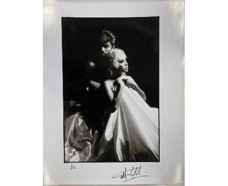 GEORGE MICHAEL LIMITED EDITION SIGNED PHOTO PRINT. An original, archive photo print of an image by Martyn Goddard depicting G
